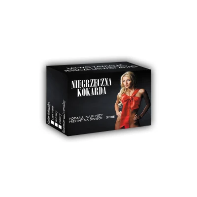 Bielizna - PREZENTYNA - Satynowa Kokarda Czerwona, Rozmiar Uniwersalny AA-DD