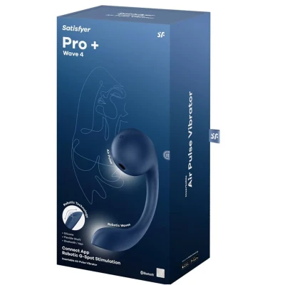 Stymulator łechtaczkowy Satisfyer Pro+ Wave 4 | Wodoodporny, Robotic Technology, silikon