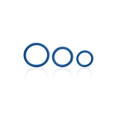 Pierścienie erekcyjne, silikonowe Tri-Rings, rozciągliwe, 2,5 cm średnicy