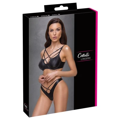 Biustonosz Cottelli LINGERIE 85B/L, matowy, z fiszbinami, regulowane ramiączka