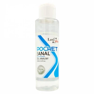 Żel analny POCKET 100ml - nawilżający, wodny, bezpieczny dla prezerwatyw