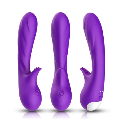 Wibrator ergonomiczny Romance Purple, silikon, 9 trybów wibracji, wodoodporny