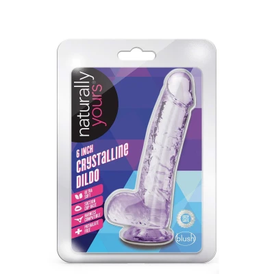 Dildo NATURALLY YOURS 6" z TPE, z przyssawką, bez ftalanów i parabenów