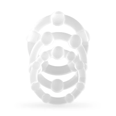 Pierścień erekcyjny - Zestaw TRIPLE CRUSHIOUS, 3 rozmiary, elastyczny, hipoalergiczny TPE