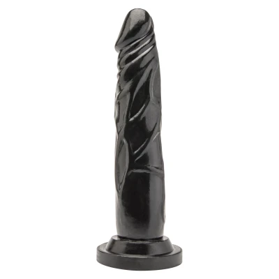 Dildo TOYJOY Get Real, 18 cm długości, czarny, bezftalanowy PVC