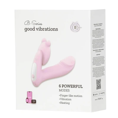 Wibrator silikonowy z funkcją palca, podgrzewaniem i APP kontrolą - 3 prędkości, 6 częstotliwości