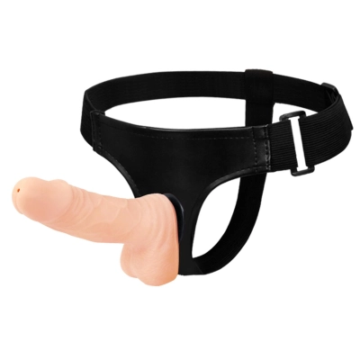 Dildo strap-on BAILE Passionate Harness — realistyczna główka, TPR, wodoodporny