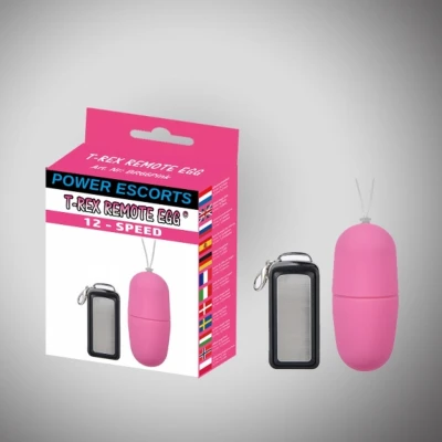 Masażer wibracyjny T rex, różowy, 12 prędkości, zdalne sterowanie, silikon medyczny