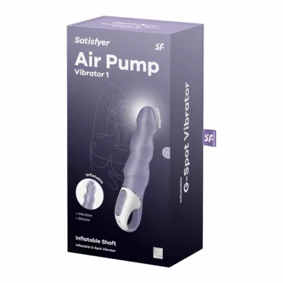 Wibrator do stymulacji punktu G Satisfyer Air Pump – wodoodporny, silikonowy, regulowana średnica