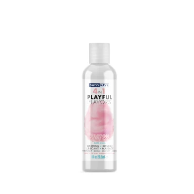 Lubrykant 4w1 Swiss Navy® – Smak Cotton Candy, Jedwabisty, Bezcukrowy 30 ml
