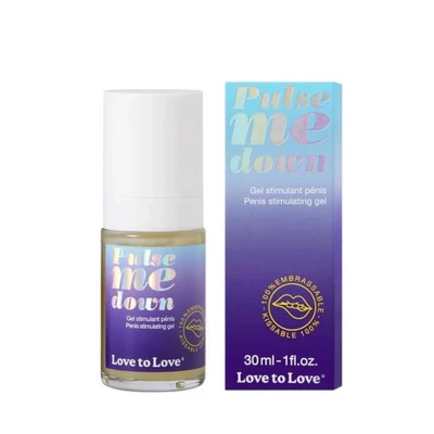 Żel stymulujący do penisa PULSE ME DOWN - 30ml, naturalny, nawadniający, o miętowym smaku