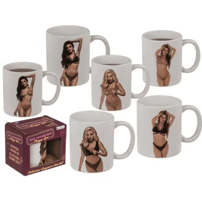 Kubek termiczny Stripper Girl 350 ml — efekt zmiany grafiki przy gorących napojach