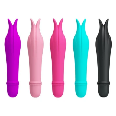 Wibrator mini - PRETTY LOVE - 10 funkcji, silikon, 3,5 cala, zestaw 28 szt.