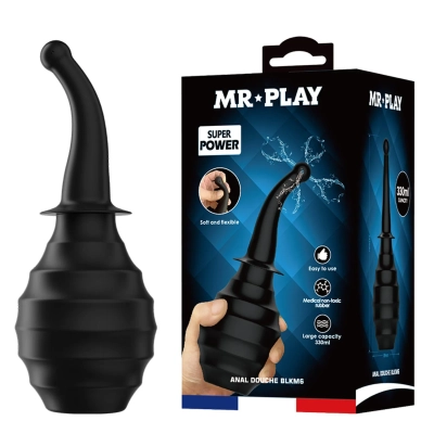 Douching analny MR PLAY - gumowy, pojemność 330 ml, elastyczna końcówka