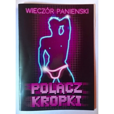 Gra - Książeczka Połącz Kropki, 15x21 cm, idealna na Wieczór Panieński