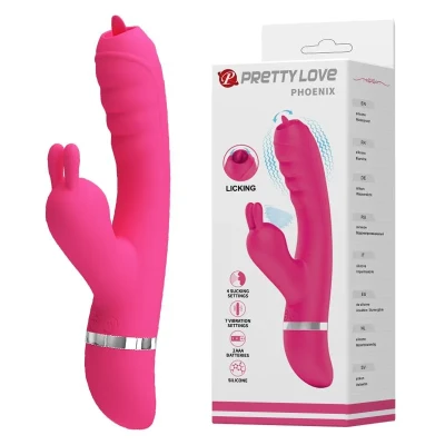 Stymulator łechtaczki PRETTY LOVE - PHOENIX, 7 funkcji wibracji, 4 funkcje stymulacji