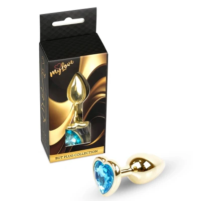 Korek analny (anal plug) MyLove Toys Jewellery Gold – stal nierdzewna, 7 cm, 2,7 cm