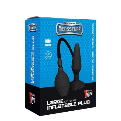 Plug analny MENZSTUFF, silikonowy, duży, średnica 3,9 cm, z funkcją pompowania