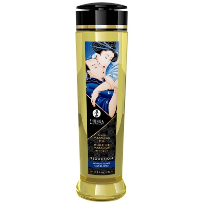 Olejek do masażu - Shunga Seduction, 240ml, wegański, z nutą Midnight Flower