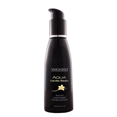 Lubrykant na bazie wody Wicked Aqua, wanilia, lekki, wegański, 120ml