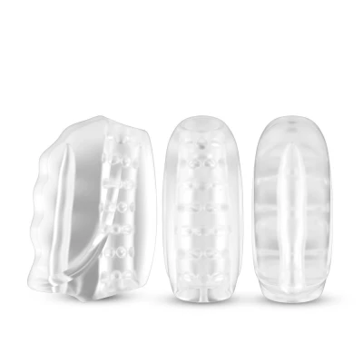 Masturbator wibrujący Master Transparent, TPE+ABS, wodoodporny, 10 trybów wibracji