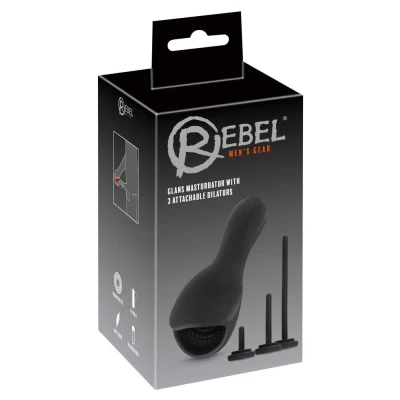 Masturbator do żołędzi Rebel Glans z 10 trybami wibracji i 3 dylatorami