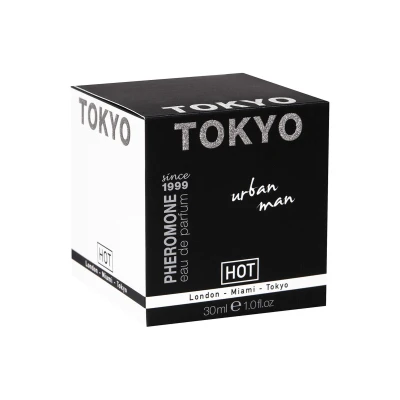 Perfumy z feromonami Feromony-HOT TOKYO, 30ml, bursztyn i mandarynka, męski aromat
