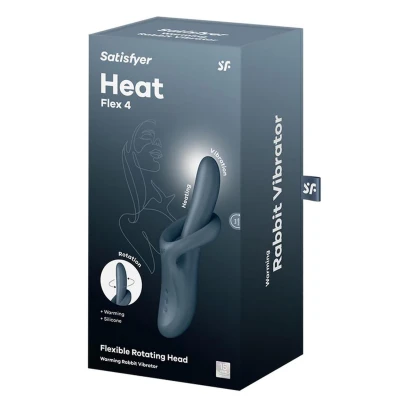 Stymulator łechtaczkowy Satisfyer Heat Flex 4, silikon, wodoszczelny, ogrzewanie 39°C