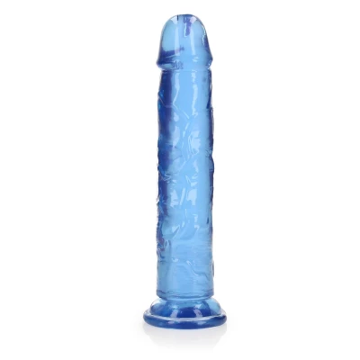 Dildo REALROCK CRYSTAL CLEAR - 9,1” penetracja, przyssawka, bez ftalanów