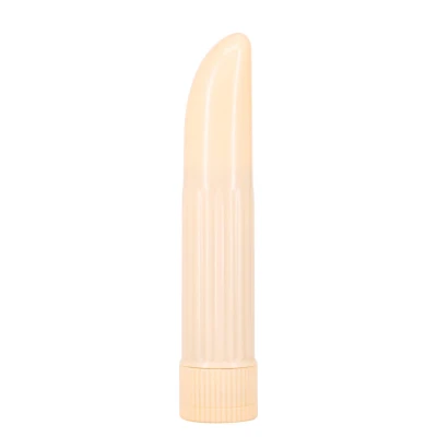Wibrator Mini Ladyfinger - Ecru, ABS, 13.3cm długości, mocne wibracje