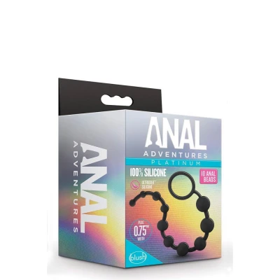 kulki analne, ANAL ADVENTURES, z Ultrasilk™, 10-bead, długość 12,5 cala