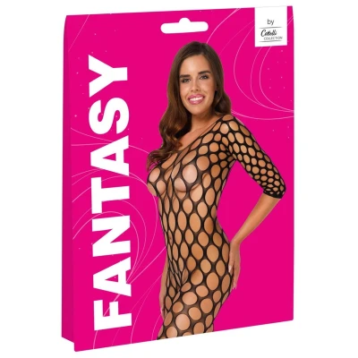 Kombinezon FANTASY COTTELLI LINGERIE z otwartym krokiem, długie rękawy, bezszwowy materiał