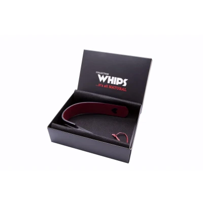 Whip z serduszkiem WHIPS | Skóra naturalna, długość 38 cm, miękki uchwyt 18 cm