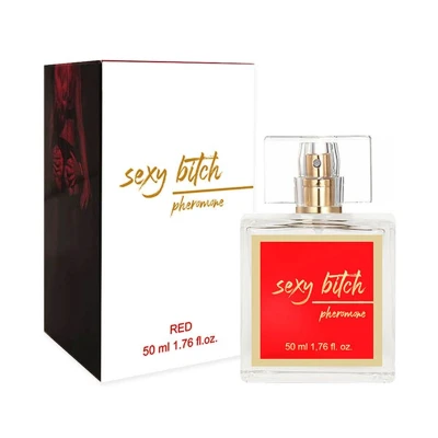 Pheromony dla kobiet SEXY BITCH RED 50 ml - Zmysłowy zapach, orzeźwiające nuty cytrusowe, uwodzenie