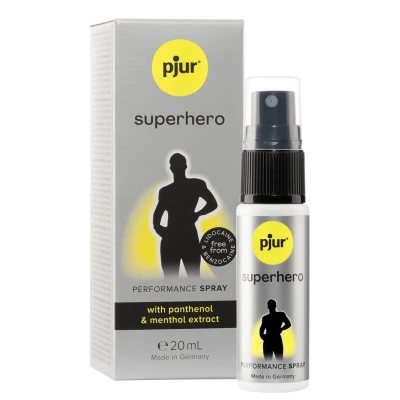 Spray intymny Pjur Superhero 20ml - Opóźniający wytrysk, poprawa sprawności seksualnej
