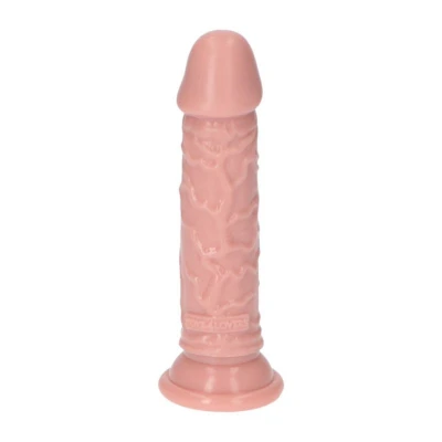 Dildo Rino Flesh - 13,5 cm, naturalne fałdy, przyssawka, wodoodporne