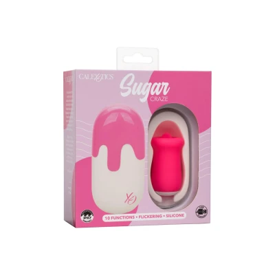 Stymulator języka Sugar Craze, silikonowy, wodoodporny IPX7, 10 trybów wibracji