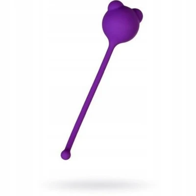 Kulki waginalne A-Toys, silikonowe, wodoodporne, fioletowe, 12,4 cm