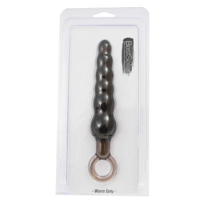 Dildo Toyz4Lovers WORM GREY, TPR, ergonomiczny kształt, wysoka jakość