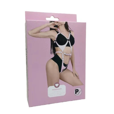 Uprząż fetyszowa Pure Lust Denise, regulowane paski, prosty design z metalowymi detalami