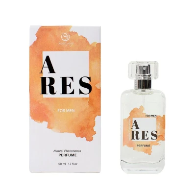 Perfumy męskie ARES z feromonami, drzewny zapach, 50ml, łatwa aplikacja, Cruelty-Free