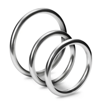 Pierścienie metalowe Crushious, zestaw 3 szt., średnica 3,8-5 cm, do zabawy temperaturą