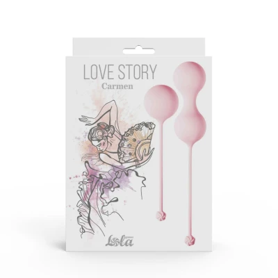 Kulki dopochwowe Lola Toys Love Story, hipoalergiczny silikon, w zestawie 3 szt.