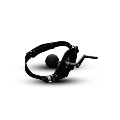 Gag BDSM - Skórzany, Regulowany, Wysokiej Jakości, Długość 7,5 cm