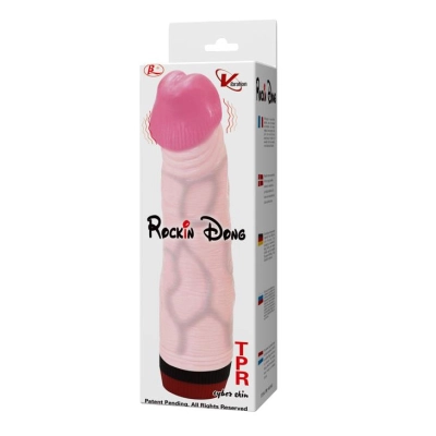 Wibrator realistyczny BAILE Rocking Dong – TPR, wodoodporny, 21 cm, 3,8 cm