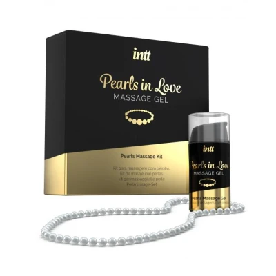 Żel do masażu intymnego PEARLS IN LOVE 15 ml, z naszyjnikiem, silikonowy