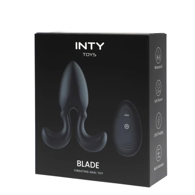 Wibrator analny INTY Toys - Blade, 10 trybów, wodoodporny, ładowanie USB