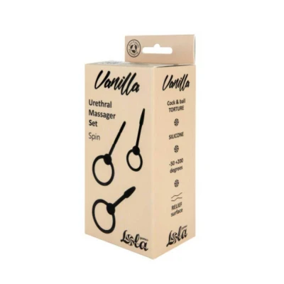 Stymulator Cewki Moczowej Vanilla Twist - Medyczny Silikon, Gładka Powierzchnia, 3 Rozmiary