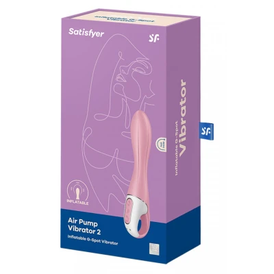 Wibrator nadmuchiwany Satisfyer Air Pump, średnica 3,5-5 cm, 12 programów, wodoodporny