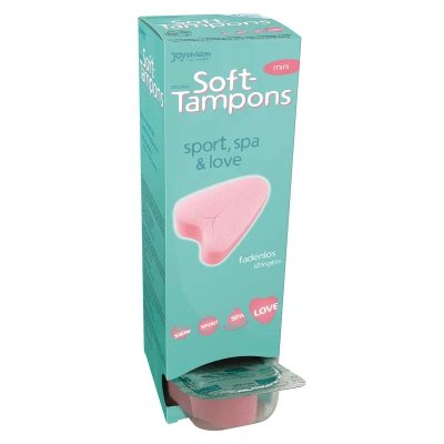 Tampony mini SOFT TAMPONS, wygodne, maks. czas użycia 8 godz., 10 szt.
